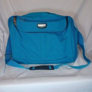 Fashion Travel Tote Bag Tourism Blue Duffle Shoulder Strap Overnight Car…